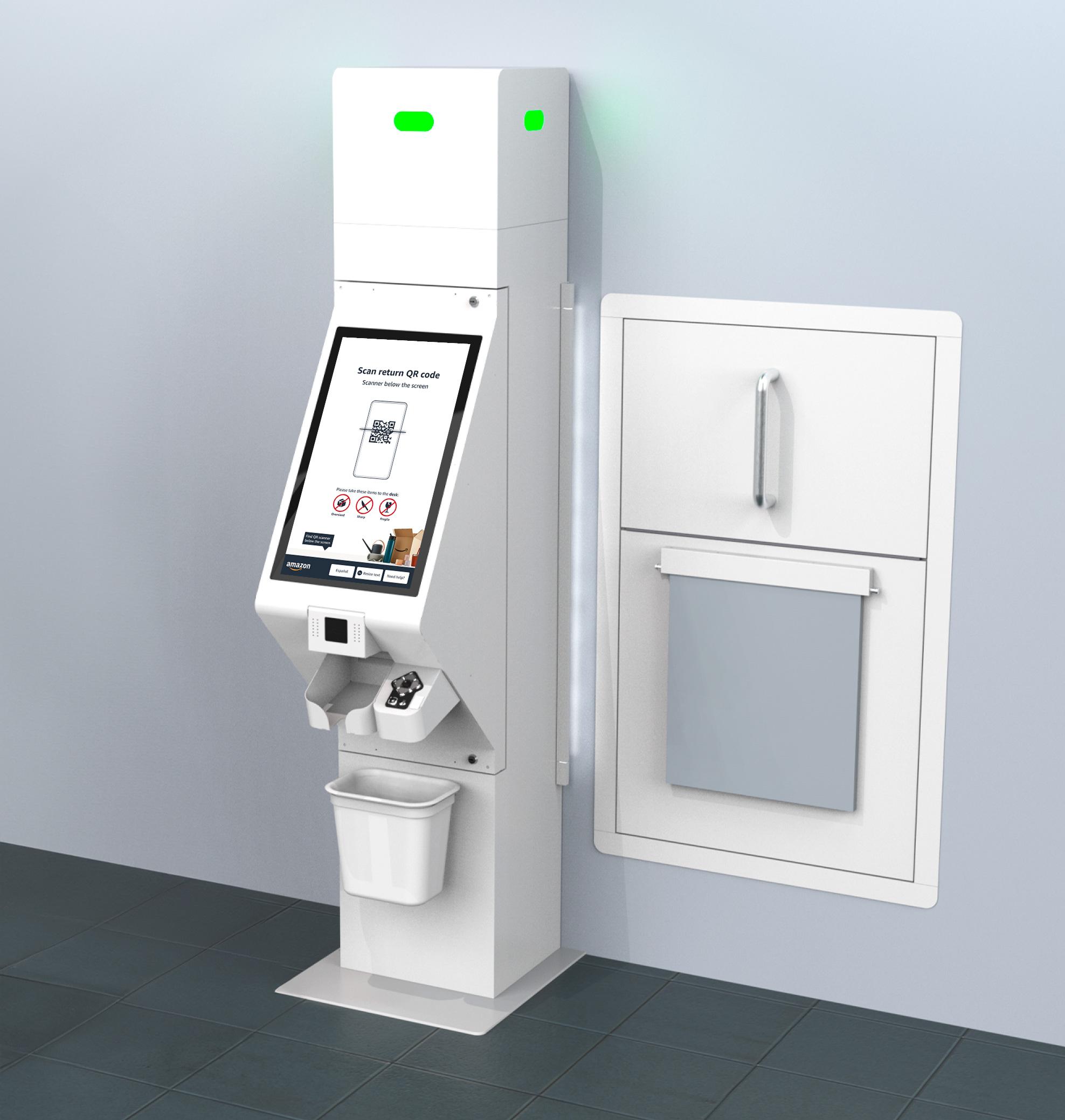 Amazon Returns Kiosk interface